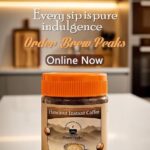 Coffee Bliss Hazelnut Instant Coffee (Freeze‑Dried) in a 50g glass jar. Smooth,