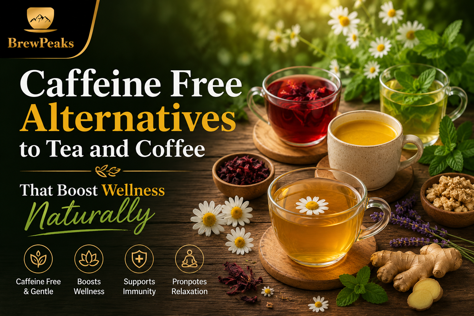 Caffeine Free Alternatives to Tea and Coffee