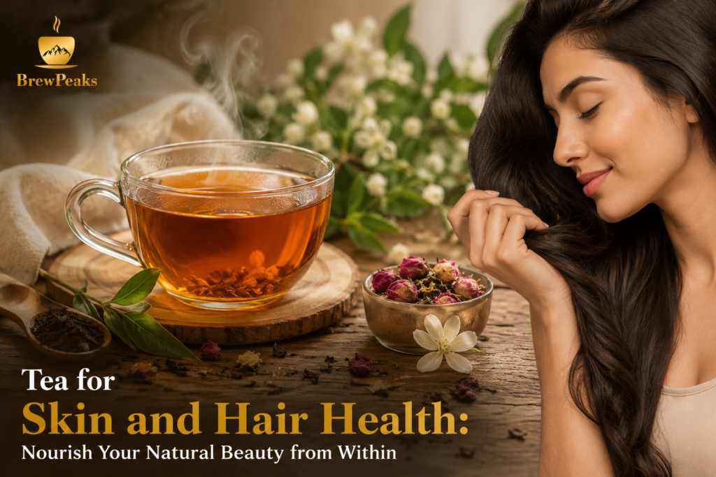 Tea for Skin and Hair Health - Brew Peaks Wellness Tea